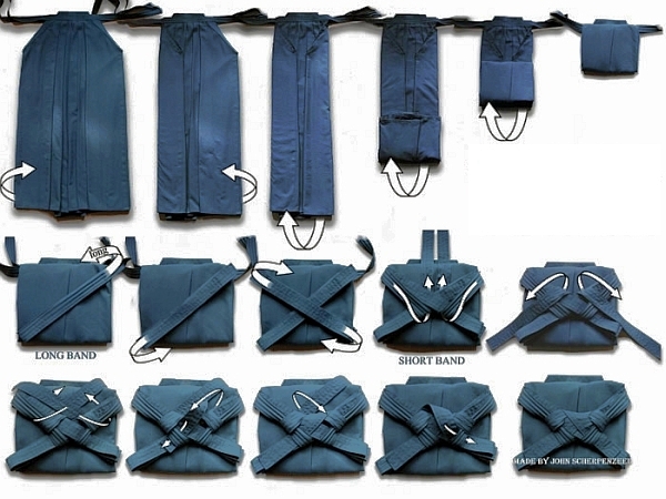 Pliage du Hakama