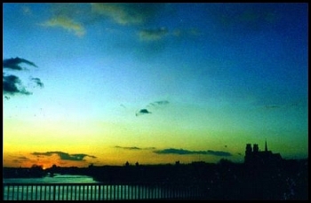 Spectre de lumi�re au coucher du soleil