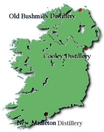 Irlande - Lieux de production