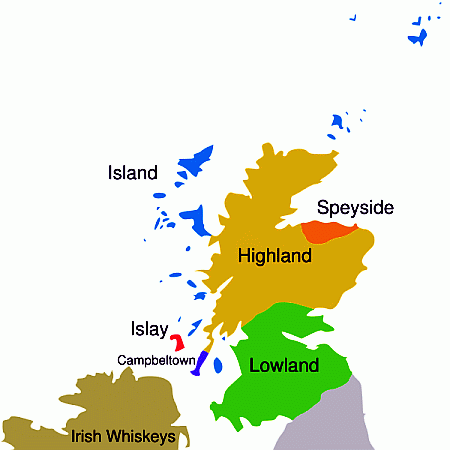 Ecosse - R�gions de production
